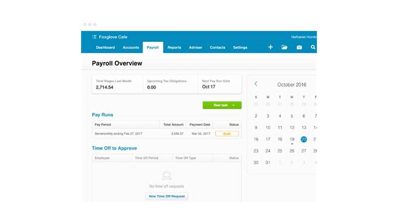 A screenshot of a modern PAYE software UK dashboard showing payroll summaries and compliance alerts.